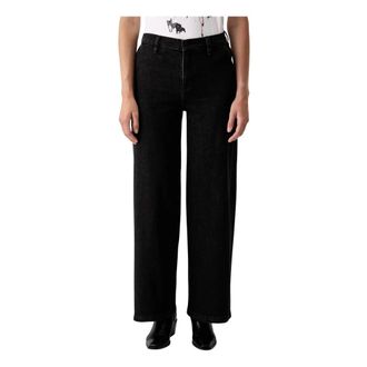 DKNY Jeans de Pierna Ancha - Jeans - Mujer - Negro - W28