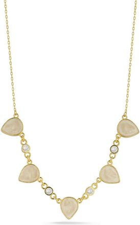 Glaze Jewelry Mother-of-Pearl Station Necklace in Gold at Nordstrom Rack