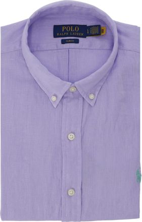 Polo Ralph Lauren Camicia B. d. In Lino M/l Slim Fit Shirt