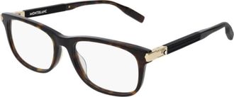 Montblanc Mens Black Square Eyeglass Frames MB0036O 003