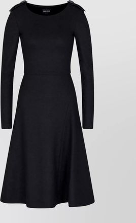 Giorgio Armani a-line knee-length dress long sleeves