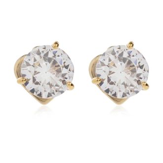 Kate Spade New York Earrings, female, Yellow, Size: ONE SIZE Brilliant Statements Tri-prong Studs