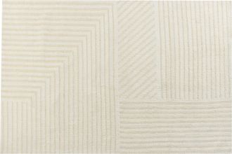 Beliani Beliani - Alfombra De Sal&oacute;n Hecha De Lana Con Estilo Moderno Beige 200 X 300 Cm Abegum