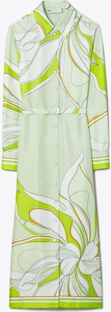 Tory Burch Womens Printed Silk Shirtdress, size 16