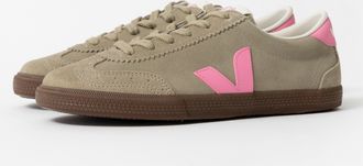 Veja Womens Volley Trainers in Sage Green Suede - Size UK 8