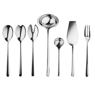 Mepra Linea Serving Set - 7 Pieces in Silver at Nordstrom