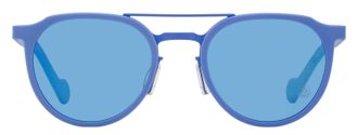 Moncler ML0065 Small Oval Sunglasses - Blue