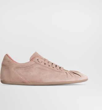 Dolce & Gabbana Ballet Sneakers In Split Calfskin - Woman Sneakers 36.5