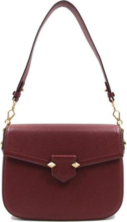 Pourchet Grand Trotteur - Dames - Schoudertassen - Rood - ONE Size - Leer - Tassen