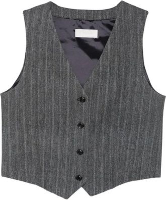 Circolo 1901 Chaleco Fd 4129 de Raya Diplom&aacute;tica - Jackets - Mujer - Gris - XS