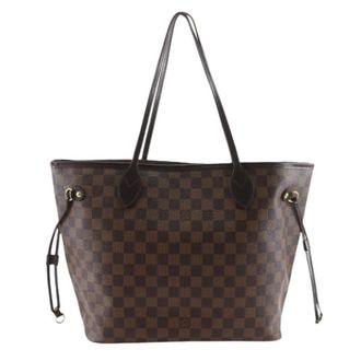 Louis Vuitton Pre-owned Tote Bags, female, Brown, Size: ONE SIZE Pre-owned Neverfull MM Damier Canvas Tote Bag