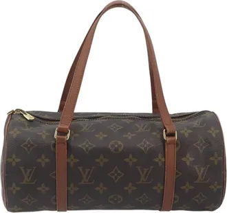 Louis Vuitton Papillon Monogram Brown Canvas Handbag (Pre-Owned)
