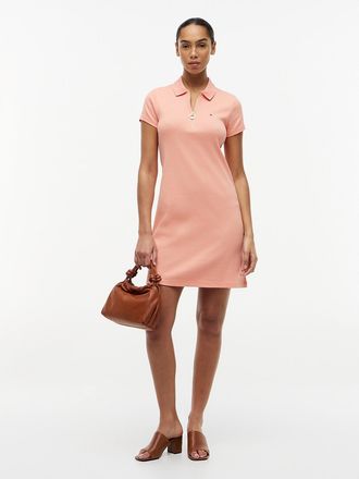 Tommy Hilfiger Womens Zip Polo Dress - Pink - XXL