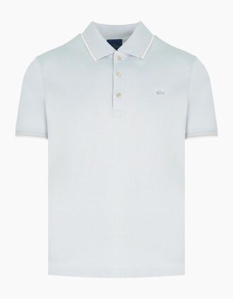 Paul & Shark Paul & Shark Mens Double Mercerised Jersey cotton polo - Navy - Size: 42