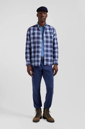 Eden Park Geruite twill overhemd - Heren - Casual Overhemden - Veelkleurig - 3XL - Katoen - Overhemden