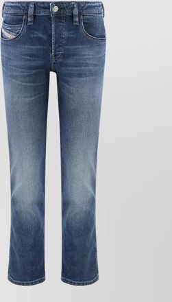 Diesel denim slim-fit straight-leg jeans