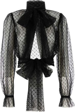 Dolce & Gabbana Black Lace Blouse