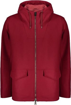 Herno Hooded Jacket - Heren - Zomerjassen - Rood - L - Wol - Jassen