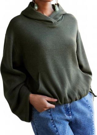Fifteen Twenty Makenna Bubble Sweatshirt In Green