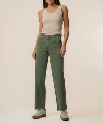 Kut from the Kloth Charlotte High Rise Wide Leg Jeans In Seaweed