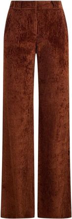 Alberta Ferretti Wijde broek met hoge taille - Dames - Wijde Broeken - Bruin - S - Broeken