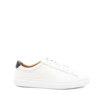 HUGO BOSS Heren, Schoenen, Wit, Maat: 40 EU Leer