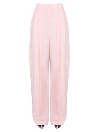Alexander McQueen Pink Relaxed Pleated Pants