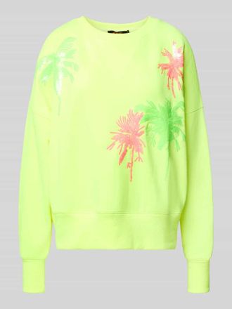 Miss Goodlife Relaxed Fit Sweatshirt mit Rundhalsausschnitt in Neon Gelb, Gr&ouml;&szlig;e L