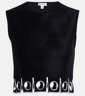 Alaia Alaïa Sleeveless cropped top