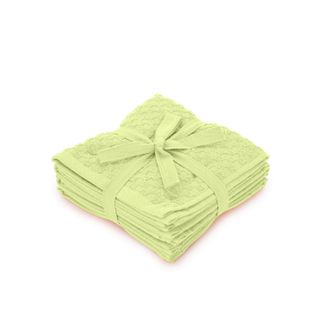 KASANOVA Set 4 Lavette Pop Corn cotone lime