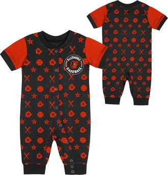 Outerstuff Newborn Black Baltimore Orioles Hard 90 Coveralls at Nordstrom, Size 0-3M