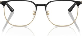 Emporio Armani 54mm Phantos Optical Glasses in Gold /Black /Demo Lens at Nordstrom