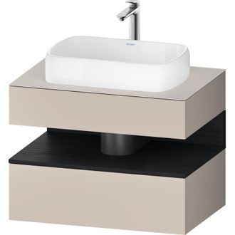 Duravit Duravit - Qatego Consola Mueble Bajo Lavabo, 1 Extra&iacute;ble, 1 Caj&oacute;n