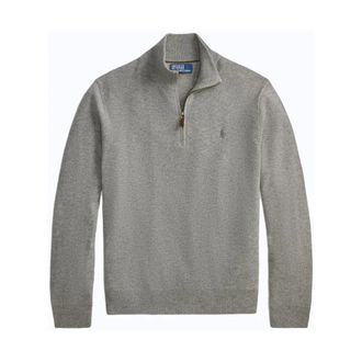 Polo Ralph Lauren Maglione con mezza zip - - Knitwear - Uomo - Grigio - XL