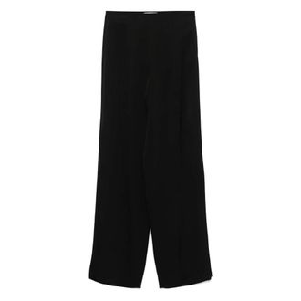 Loulou Studio Broeken, Dames, Zwart, M, Broek