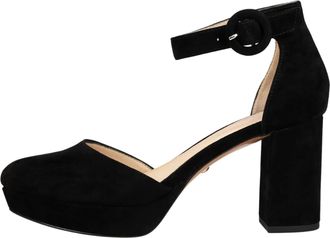 Pelle Moda Womens Lenor Platform Pump In Black Kid Suede