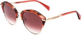 Rag & Bone RNB1080/G/S 0L7F 3X Burgundy Red Horn/Burgundy Gradient