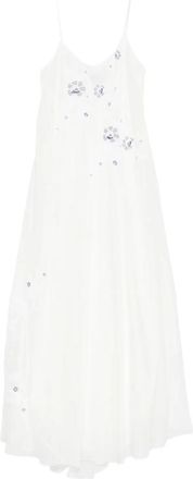 Ermanno Scervino Embroidered Slip Maxi Dress