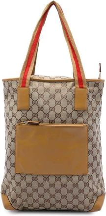Gucci Pre-owned Gucci GG Canvas Web Tote Ladies TX1RNRA5DS5DHXNM
