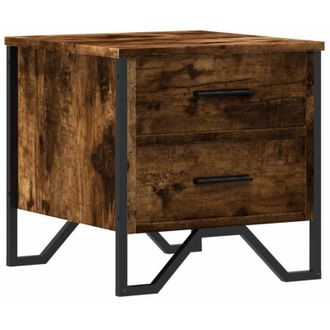 vidaXL Comodino Rovere Fumo 40x41x40 cm in Truciolato - Vidaxl