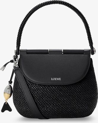 Loewe Paulas Ibiza- Borsa a mano Pescador in rafia e pelle - LOEWE - gender_Woman