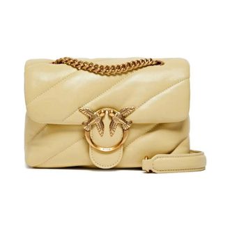 Pinko Shoulder Bags, female, Yellow, Size: ONE SIZE Mini Love Bag Puff