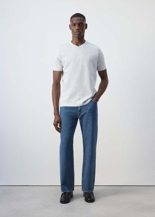 Mango T-shirt slim-fit 180 gsm verde acqua - Uomo - XXL - MANGO MAN