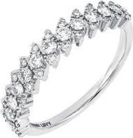 Bony Levy 18K White Gold Diamond Stackable Ring at Nordstrom Rack, Size 6