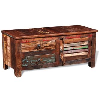 Berkfield Home Reclaimed TV Hi-Fi Cabinet Side Cabinet Solid Wood in Brown