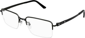 Cartier Ct 0554O 004 Optical Frame - Heren - Brillen - Zwart - 54 MM - Accessoires