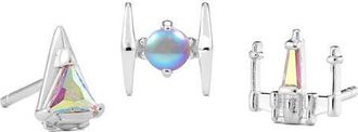 Girls Crew Star Wars Starfighter Stud Earrings Set in Silver at Nordstrom