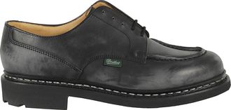 Paraboot Black Chambord Tex Leather Derby Shoes