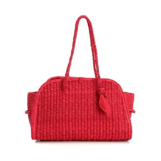 Jacquemus Le Turismo Raphia Shoulder Bag - female - Jacquemus - Shoulder Bags - Red - ONE SIZE - Bags
