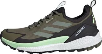 adidas Terrex Free Hiker 2.0 Low GTX Hiking Shoes Olive Strata Silver Green IE5104